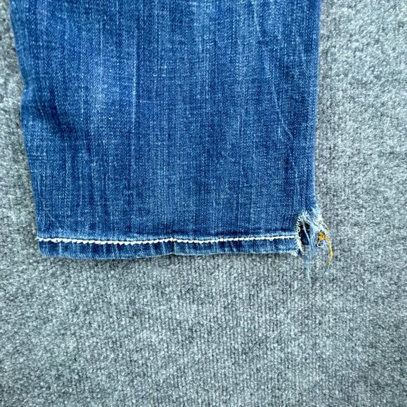 Buckle BKE Jake Jeans Mens 31L X 32 Blue Western‎ Cowboy Rodeo Straight Whiskers - Picture 7 of 16